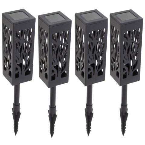 KX4972 Lampy lampiony solarne stojące dekoracyjne 4 sztuki LAMPY