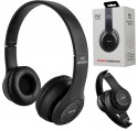 ND41_dS_54804 Słuchawki bluetooth P47 czarny KOLOR