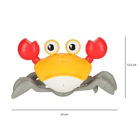 KX4896 Krab pełzający interaktywny z dźwiękiem żółty BEZ