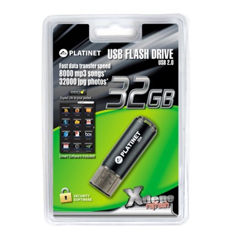 ND39_293345 PAMIEC 32GB USB 2.0 X-DEPO PLATINET EEGO SOFT B/ PLATINET