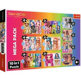 PUZZLE 10w1 Kolekcja modnych laleczek Rainb.96000 MODNYCH