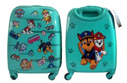 BC-PP-009 Walizka podróżna na kółkach Psi Patrol turkusowa duża NICKELODEON