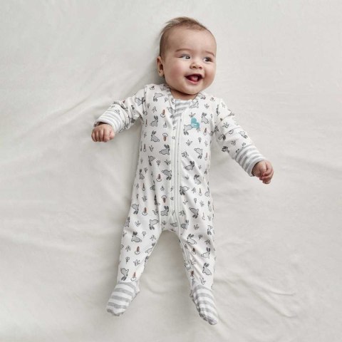 ND19_LTD-L8301243BUN__3-6 Śpioszki dziecięce 3-6m - Króliczek LOVE