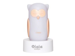 ND19_OLB-XY-GR-19 Lampka nocna LED - OLALA - Sowa Come, biała OLALA