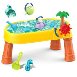 WOOPIE Stolik Wodny 2w1 Piaskownica Statek Piracki 8 akc. WOOPIE