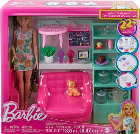 Barbie lalka zestaw Relaks w kafejce HKT94 /3