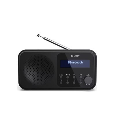 Sharp Przenośne radio cyfrowe Sharp DR-P420(BK) Tokyo, FM/DAB/DAB+, Bluetooth 5.0, zasilanie USB lub bateryjne, czarny Sharp | czarny 
