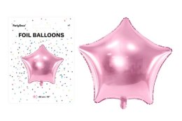 Balon fol.Gwiazdka 48 jasny różowy 80279