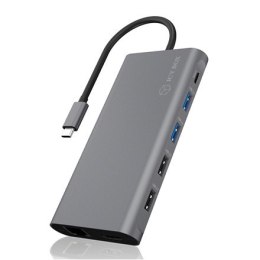 Raidsonic Raidsonic | Stacja dokująca 12-w-1 USB Type-C z PD 100W | BOX IB-DK4050-CPD | Stacja dokująca | Porty Ethernet LAN (RJ-45) 1 | P