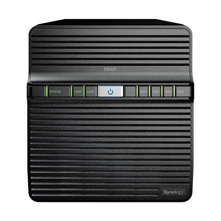 Synology Synology | Magazyn sieciowy Tower NAS DS423 do 4 dysków/SSD | Realtek RTD1619B | Częstotliwość procesora 1,7 GHz | 2 GB DDR4