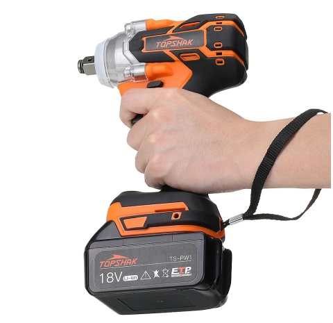 Bezszczotkowy Klucz Udarowy TOPSHAK TS-PW1 380NM 0-3000 OBR 3Ah [FV][Nowy]