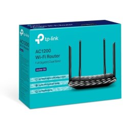 TP-LINK TP-LINK | Router | Archer C6 | 802.11ac | 300+867 Mbit/s | 10/100/1000 Mbit/s | Porty Ethernet LAN (RJ-45) 4 | Obsługa sieci mes
