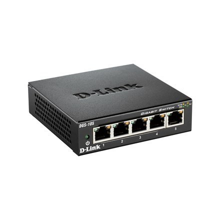 D-Link D-Link | Przełącznik Ethernet | DGS-105/E | Niezarządzany | Desktop | Ilość portów 10/100 Mbps (RJ-45) | Ilość portów 1 Gbps (RJ