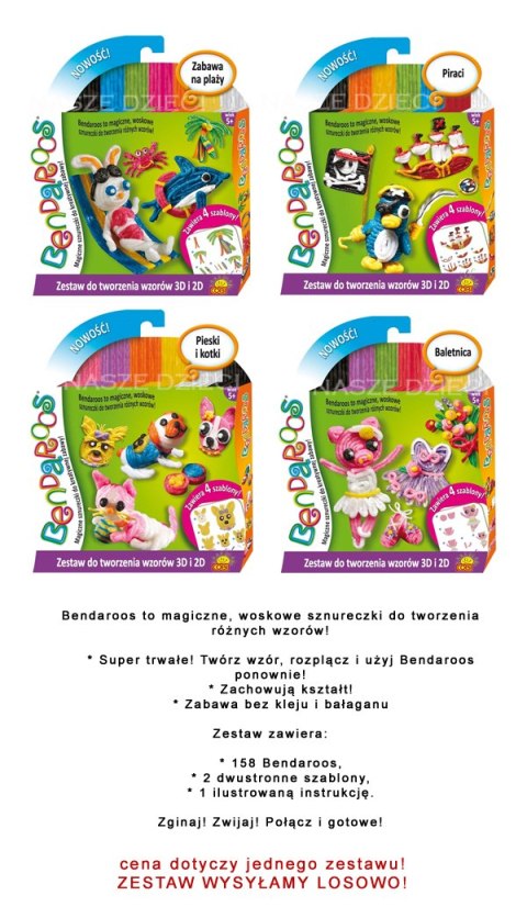BENDAROOS 99101 PIANKOLINA WZORY 3D/2D BENDAROOS