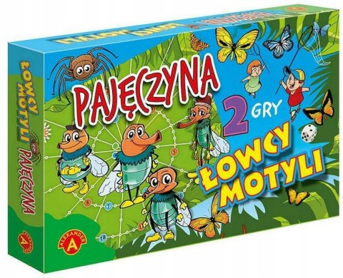 2 gry Pajęczyna+Łowcy motyli 13900 + puzzle gratis ALEXANDER