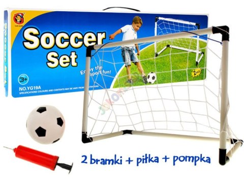 JKM SP0215 2 x Bramka do Piłki Nożnej Zestaw Piłka JKM