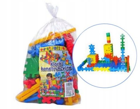 Klocki konstrukcyjne mix 60 25418 MEJ-POL