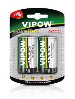 BAT0064B Baterie alkaliczne VIPOW LR20 2szt/bl. TRES