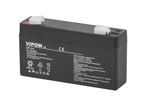 BAT0203 Akumulator żelowy VIPOW 6V 1.3Ah VIPOW