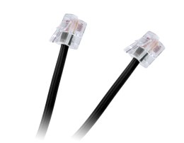 TEL0033A-2 Przewód tel.wt.-wt.czarny 2m ONKIA