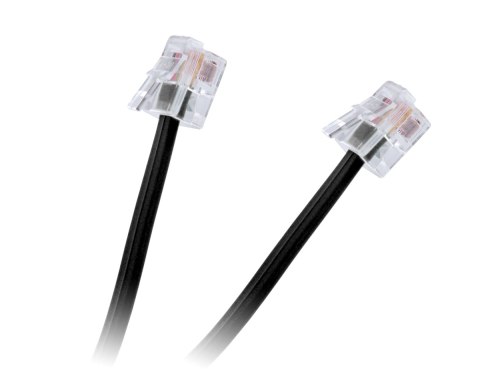 TEL0033A-2 Przewód tel.wt.-wt.czarny 2m ONKIA