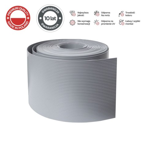 Taśma ogrodzeniowa ROLKA 26mb CLASSIC 19cm PROTECTO™ SZARA