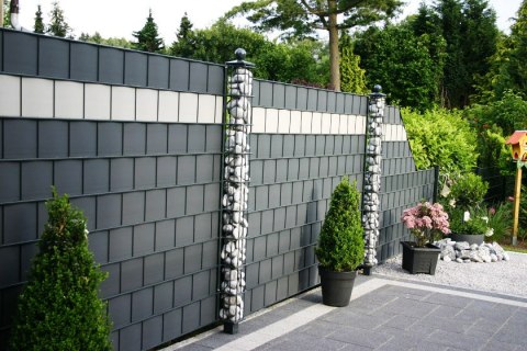 Taśma ogrodzeniowa ROLKA 26mb CLASSIC 19cm PROTECTO™ SZARA