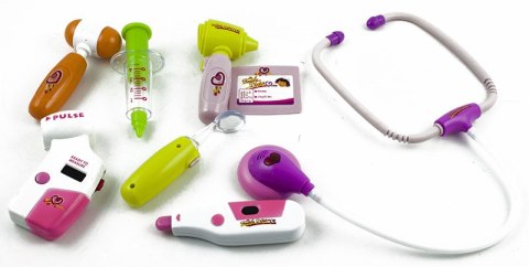 KX9182 Zestaw lekarza w walizce + światła różowy 9900 KIK