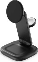 Satechi 3-in-1 Qi2 25W Foldable Charging Stand - składana ładowarka bezprzewodowa Qi2 25W do trzech urządzeń, kabel oraz adapter