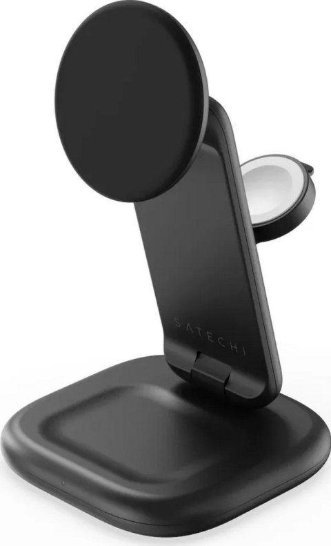 Satechi 3-in-1 Qi2 25W Foldable Charging Stand - składana ładowarka bezprzewodowa Qi2 25W do trzech urządzeń, kabel oraz adapter