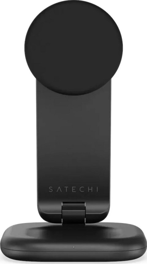 Satechi 3-in-1 Qi2 25W Foldable Charging Stand - składana ładowarka bezprzewodowa Qi2 25W do trzech urządzeń, kabel oraz adapter