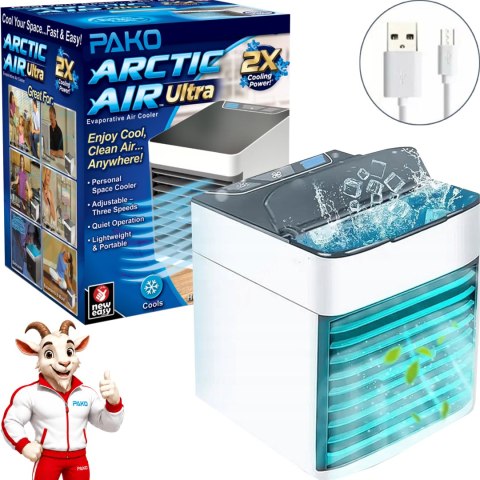 PAKO Klimator Przenośny AIR COOLER Na Wodę i Lód 3w1 SL-C02