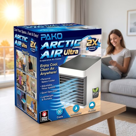 PAKO Klimator Przenośny AIR COOLER Na Wodę i Lód 3w1 SL-C02