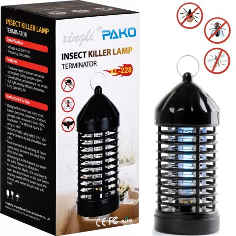 PAKO Lampa Owadobójcza UV Elektryczna Na Komary Muchy LF-200