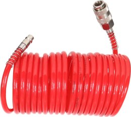 Wąż spiralny pu 15m, 6.5x10mm, 10bar, szybko-złączki proline