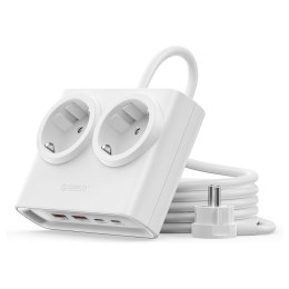 Listwa zasilająca 6w1 AC USB-A USB-C 25W - biała