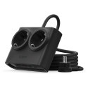 Listwa zasilająca 6w1 AC USB-A USB-C 25W - czarna