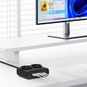 Listwa zasilająca 6w1 AC USB-A USB-C 25W - czarna