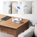 Listwa zasilająca 5w1 AC USB-A USB-C GaN 20W - biała