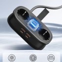 Listwa zasilająca 6w1 AC USB-A USB-C GaN 65W - czarna