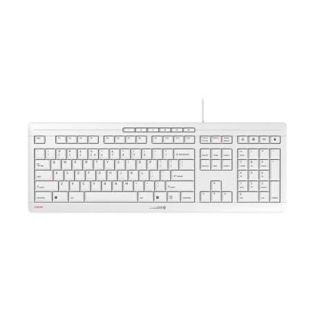 CHERRY STREAM klawiatura Biuro USB QWERTY US English Biały