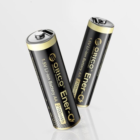 Bateria litowa akumulator AA 1.5 V 2100mWh USB-C - 2 szt.