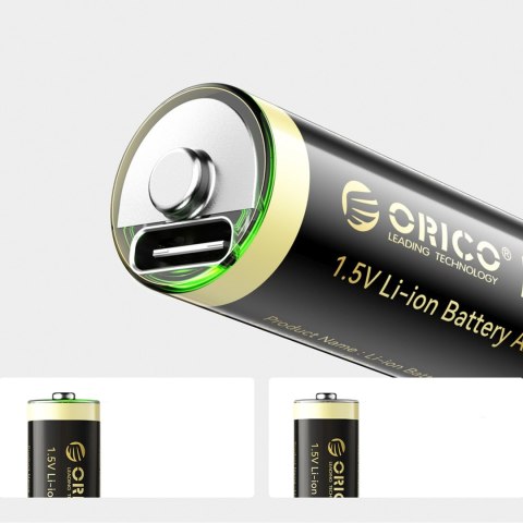 Bateria litowa akumulator AA 1.5 V 2100mWh USB-C - 2 szt.