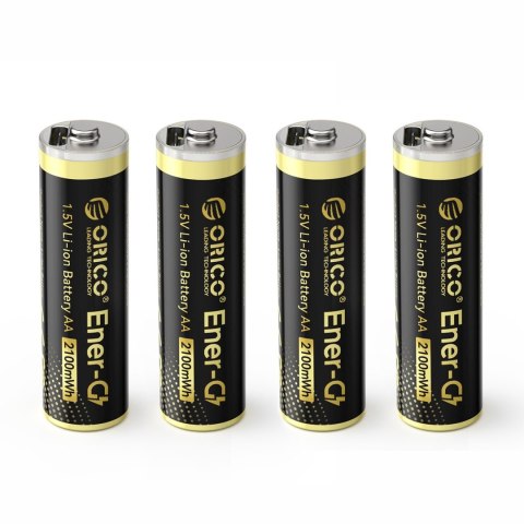 Bateria litowa akumulator AA 1.5 V 2100mWh USB-C - 4 szt.