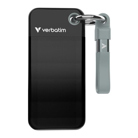 Zewnętrzny dysk SSD Verbatim Pocket SSD 2TB USB 3.2 Gen 2 (3.1 Gen 2) Czarny, Szary