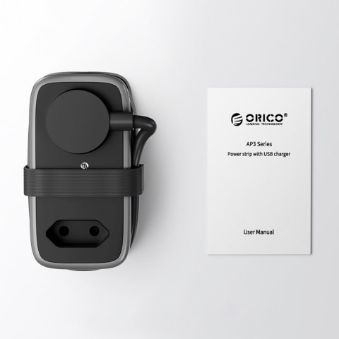 Listwa zasilająca 5w1 AC USB-A USB-C 15.5W - czarna