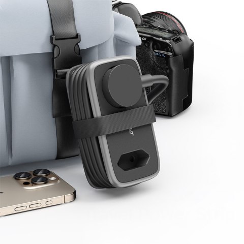 Listwa zasilająca 5w1 AC USB-A USB-C 15.5W - czarna