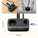 Listwa zasilająca 5w1 AC USB-A USB-C 15.5W - czarna