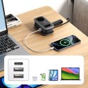 Listwa zasilająca 5w1 AC USB-A USB-C 15.5W - czarna