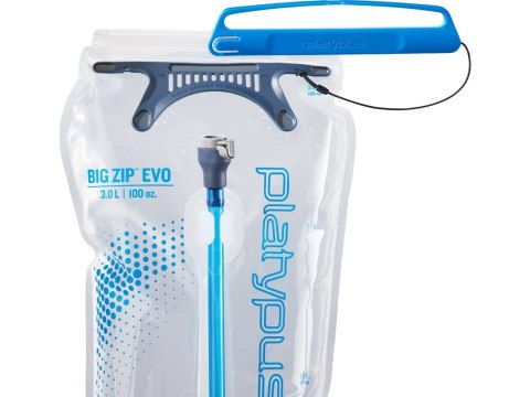 Platypus BIG ZIP Codzienne użytkowanie 3000 ml Polietylen, Silikon Niebieski, Przezroczysty